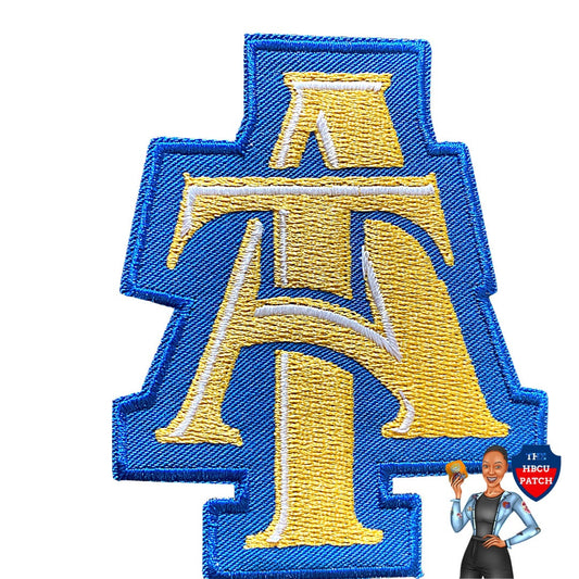 Oversized  NC A&T SU Letters Embroidery Patch