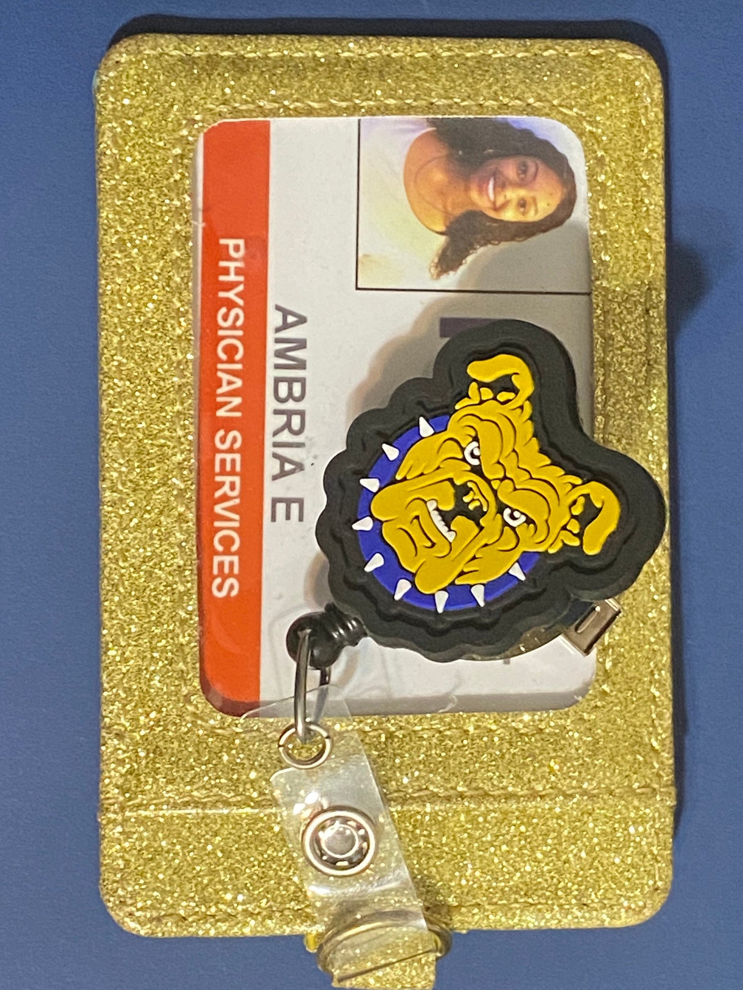 NC A&T Bulldog Badge Reel